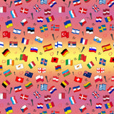 Euro Print Design Fabric - Multi