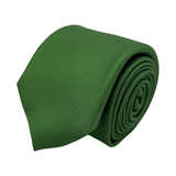 Green Plain Dyed Formal Silk Tie Hand Finished