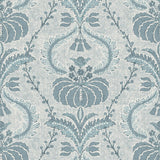 Toile Design Fabric - Fleurs Blue