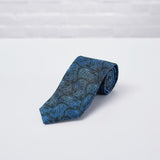 Green Paisley Woven Silk Tie