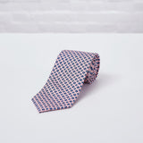 Pink Floral Printed Silk Tie